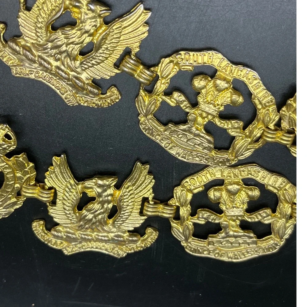 British Army Regimental Badge Link Belt  Prince of Wales Volunteers - Picture 4 of 6